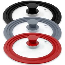 Silikon Pfannendeckel Topfdeckel Universal Deckel 20-30cm Glasdeckel Kochdeckel