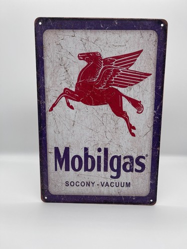 Blechschild mobilgas 20x30cm - blechschild,