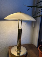 Messing Tischlampe, 2 flammig