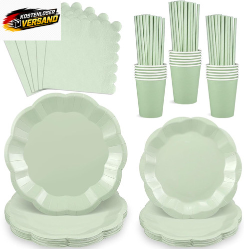Einweg partygeschirr set 125 - set,