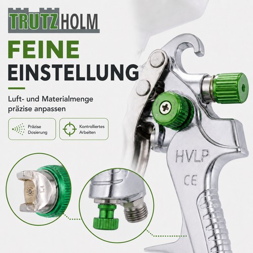 Hvlp lackierpistole 600ml - lackierpistole,