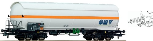 Roco omv druckgaskesselwagen - roco,