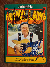 Franzl Lang (Volksmusik), verstorben - Handsignierte Autogrammkarte (Original)