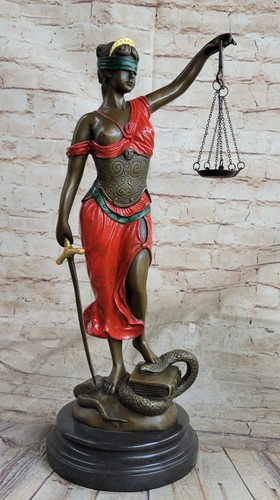 Bronze statue der blinden - bronze, lady