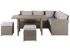 Lounge Set Rattan beige taupe
