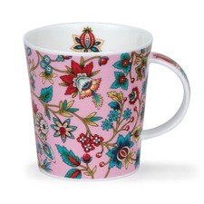 Dunoon Tasse Indienne pink Teetasse Kaffeebecher Lomond 0,3l Fine Bone China