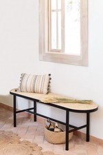 Polyrattan Sitzbank 2-Sitzer Gartenbank Rattanbank ohne Armlehne für Balkon