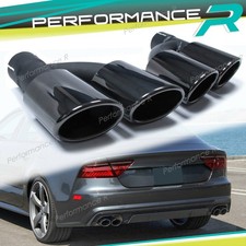 Duplex Auspuffblenden schwarz