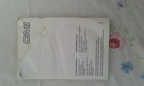 Bedienungsanleitung cmi 18v - cmi,