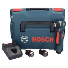 Bosch Professional GWB 12V-10 Akku Winkelbohrmaschine 12 V + 2x Akku 2,0 Ah + La