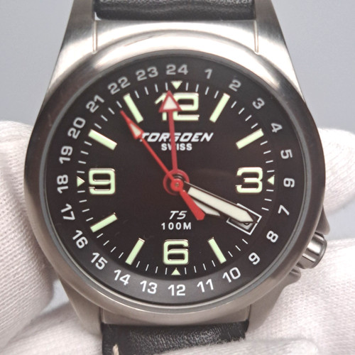 Torgoen black dial men - torgoen,