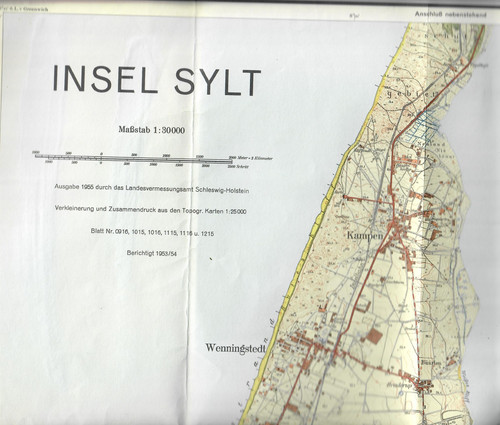 Sylt landkarte 30 000 - m,
