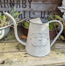 DEKO KANNE GIESSKANNE ANTIK COTTAGE STIL METALL GARTENDEKO SHABBY NEU 