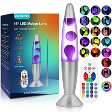 Lavalampe Groß Led 17 Farbwechsel Steuerbar | Große Lavalampen mit Fernbedien...
