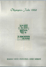 Gedenkblatt 5. Sachsenschau