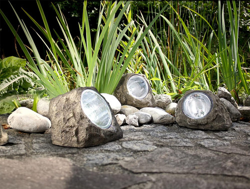 Steinoptik led garten deko - led,
