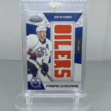 Dustin Penner Edmonton Oilers /25 Jersey Patch Panini Certified Game No Topps