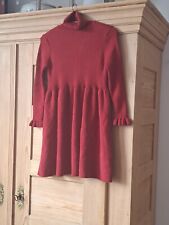 Schönes warmes Winterkleid Mädchen ca. Gr. 158 Rüschen am Ärmel