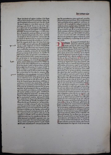Inkunabel blatt tudeschis - inkunabel,