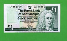 ROYAL BANK OF SCOTLAND SCOTTISH UNCIRCULATED £1 BANKNOTE 1. OKTOBER 2001