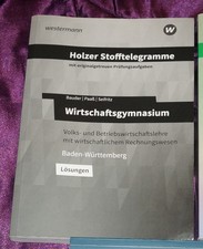 Westermann Holzer Stofftelegramme Wirtschaftsgymnasium Lösungen 9783427151678