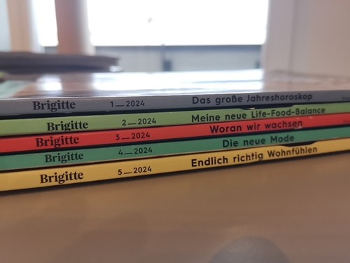 Brigitte zeitschrift 4 5 - brigitte, 1,2,3,4,5