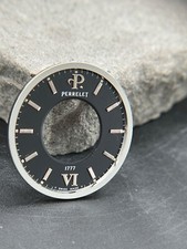 PERRELET 30,9mm SWISS DIAL CADRAN ZIFFERBLATT  HANDAUFZUG RARE BLACK NERO
