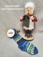 1 Paar Sparstrumpf Gestrickt  bunt Opal Markenwolle NEU