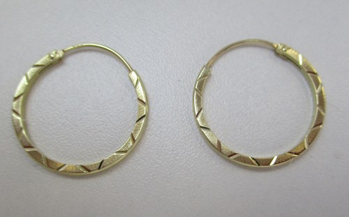 Elegante 375er gold creolen - elegante,