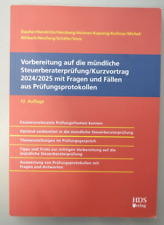 Vorbereitung auf die mündliche Steuerberaterprüfung/Kurzvortrag 2024/2025 NEU