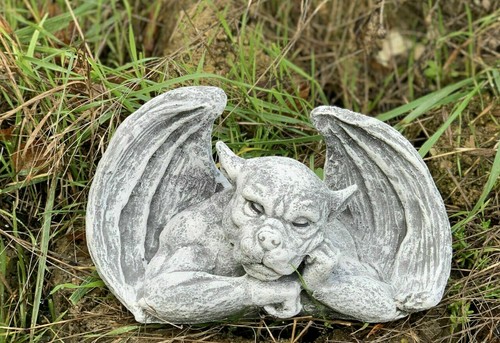 Frostfeste steinfigur gargoyle - steinfigur,