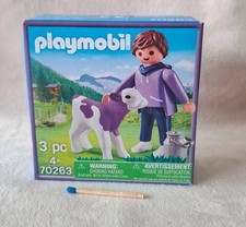 OVP 70263 Playmobil Milka Ostern 2020 Mann Junge lila Kuh Kalb Milchkanne