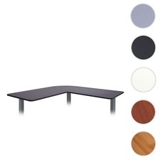 Tischplatte HWC-D40 für Eck-Schreibtisch, Schreibtischplatte, 90° Ecke