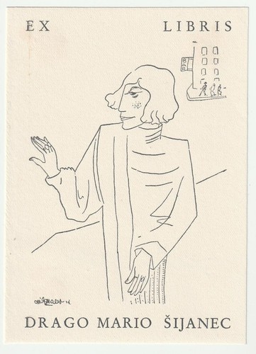Miha males exlibris - males:,