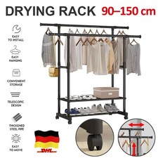 Kleiderständer Stabil Schwerlast Kleiderständer auf Kleiderwagen mobiler Rollen