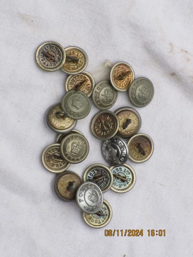 10x police force buttons - police,