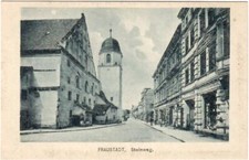 AK Fraustadt - Steinweg, Eisenwaren Samuel Schocken- ca. 1910 - Wschowa Lissa