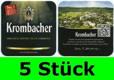 5 Stück Bierdeckel Krombacher