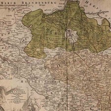 Historische Karte Lausitz