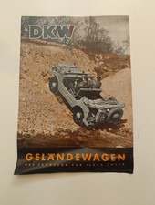 Original Prospekt DKW Geländewagen Munga Bundeswehr Militär Forst Bau N19
