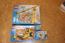 großes Lego Set 7905 7746 5620 8401 großer Baukran Straßenwalze Kehrer NEU OVP