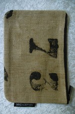Tasche/Clutch/Schminktäschchen etc.ZAUBERFADEN+RIANI Lede+Jute alter Kaffeesack?