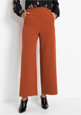 Damen WEITE HOSE Braun Gr. 38