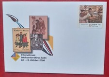 Briefmarken Berlin Männer Heinrich Zille satirischer Zeichner 1958 Plusbrief