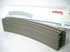 Märklin H0 - 6 Stück gebogenes C-Gleis Art.-Nr. 24230 / etwas bespielt !!!
