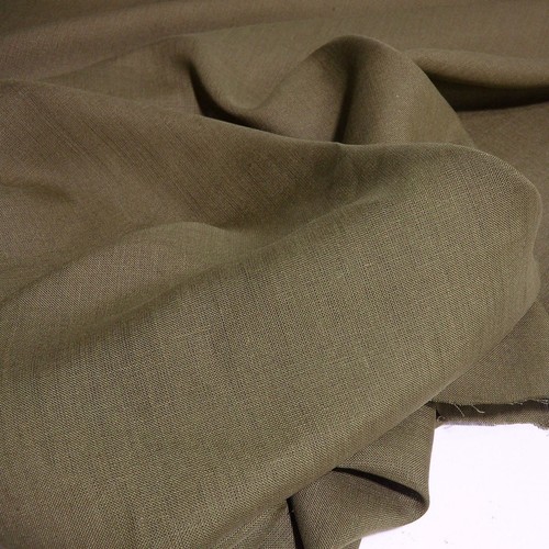 50cm braun leinenstoff kleid - 50cm,