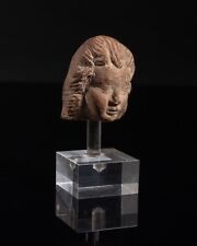 Gandhara-Kunst, weiblicher Kopf in sehr feiner Ausarbeitung