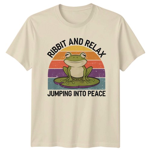 Retro frosch ribbit and - retro, relax