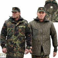 ORIGINAL BUNDESWEHR SET PARKA + KÄLTESCHUTZJACKE BW JACKE FLECKTARN WINTERJACKE