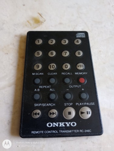 Onkyo 246c remote - rc, control